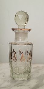 Antique cut glass cologne bottle