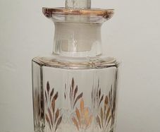 Antique cut glass cologne bottle