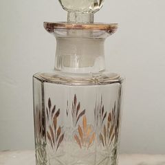 Antique cut glass cologne bottle