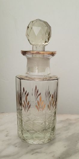 Antique cut glass cologne bottle