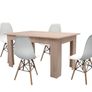 Nordic Oak Dining Set  4 Chairs Image 3