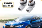 Side Marker Light Holder - for Honda Civic 16-21 Plastic Gray - 2 Pcs