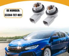 Side Marker Light Holder - for Honda Civic 16-21 Plastic Gray - 2 Pcs