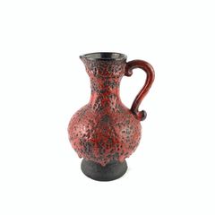 Mid Century fat lava vase