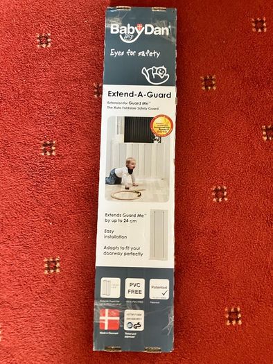 Two Babydan auto retracting stair gates plus brand new extensions