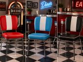 Retro vintage design funky American styled dining chair