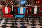 Retro vintage design funky American styled dining chair