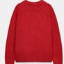 Zara Red Oversized V Neck Jumper  Size Large Image 4