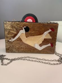 Love weaves Art Deco Perspex bag