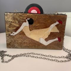 Love weaves Art Deco Perspex bag