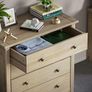 Panama 4 Drawer Chest Solid Pine Wood, Bedroom furniture, Waxed Oak Finish Image 8