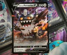 Galarian Perrserker V ! Ultra Rare ! from Lost Origin Set ! 2022 ! Pokemon Card !