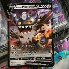 Galarian Perrserker V ! Ultra Rare ! from Lost Origin Set ! 2022 ! Pokemon Card !