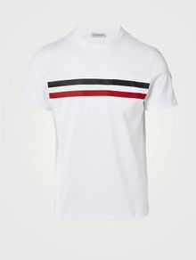 Moncler Cotton T-Shirt With Raised Logo  L