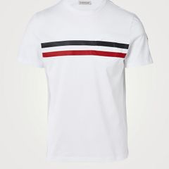 Moncler Cotton T-Shirt With Raised Logo  L