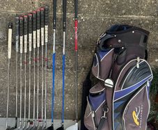 Full set of golf clubs