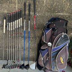 Full set of golf clubs