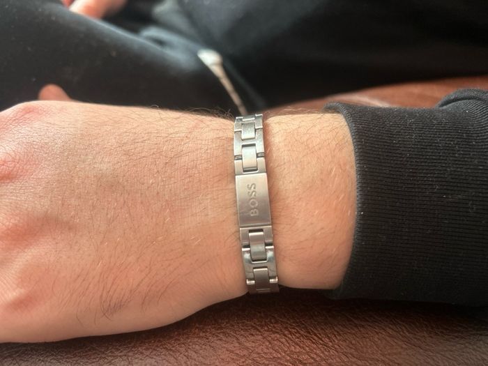 BOSS bracelet men silver
