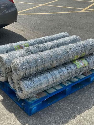 Galvanised wire fencing 50 metres x 120 cm 10 row
