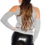 Cold Shoulder Knit sweater Image 2