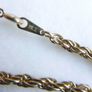 Vintage Gold Plated Twisted Rope Chain Bracelet length 7,5" Image 4