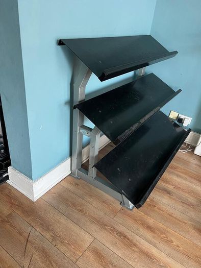 3 Tier Dumbbell Rack ( Length 132 cm depth 70 cm  height 107 cm )