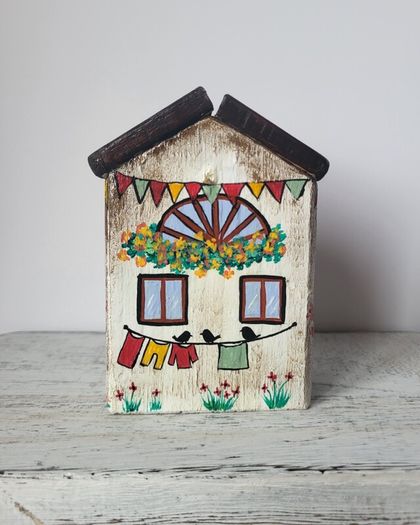 handcrafted tiny wooden house!