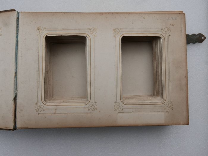 Antique Victorian Photo Album - Leather Bound