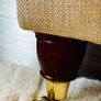 Laura Ashley 3 seater sofa and Tetrad ottoman Image 2