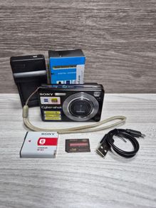 Sony CyberShot DSC-W130 8.1MP Compact Digital Camera Tested + Charger, Battery