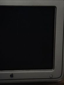 Vintage Apple 17" Studio Display See-Through CRT EMC 1855 M7768 Untested