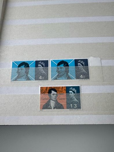 UK collection in stamp album