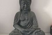 Grey Buddha Statue - Indoor / Garden Decorative Ornament