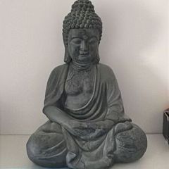 Grey Buddha Statue - Indoor / Garden Decorative Ornament
