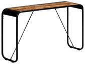 Console Table 140x35x76 cm Solid Rough Mango Wood