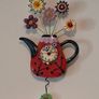 Allen Designs P9014 Flower-Tea-Full Pendulum Wall Clock Image 2
