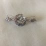 antique victorian sterling silver sweetheart brooch Image 5