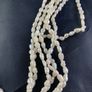 Vintage Five Strand natural Rice Pearl Necklace Image 7