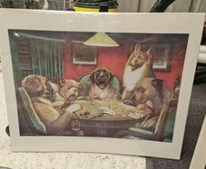Dogs playing Poker pictures