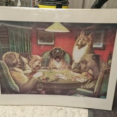 Dogs playing Poker pictures