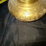 Antique Brass Lota Holy Water Pot, features intricate hand-etched foliage engravings, Postage Available or Collection Image 4