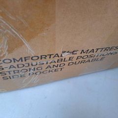 MoverX Folding Camping Bed with Adjustable Backrest - Brand New and Unopened