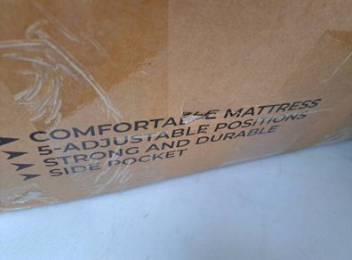 MoverX Folding Camping Bed with Adjustable Backrest - Brand New and Unopened