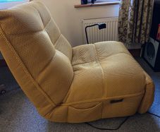 Mustard Fabric Gaming Power Recliner