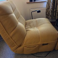 Mustard Fabric Gaming Power Recliner