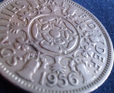 1956 Two Shilling Coin. Elizabeth.