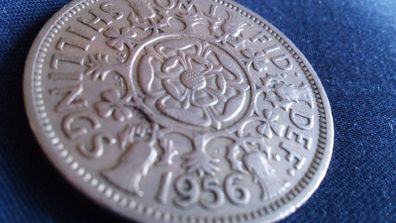 1956 Two Shilling Coin. Elizabeth.
