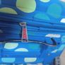 Blue dotted suitcase Image 4