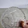 Bohemia Czech Republic Hand Cut Crystal Queen Lace Bowl Image 6