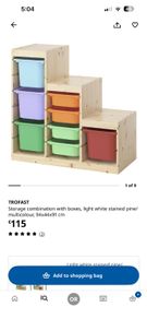 Trofast Ikea-storage with boxes